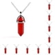 thumbnail image 2 of Jumpingount Abalorio de columna hexagonal para mujer, fabricación de joyas, colgantes colgantes hechos a mano, abalorios de cristal coloridos, decoraciones, Rojo oscuro 10piezas Jumpingount CBP468263, 2 of 4