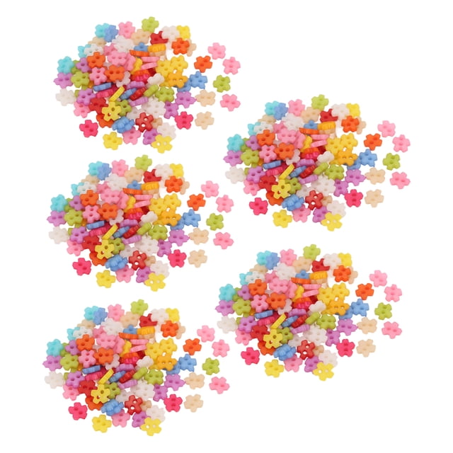 Herwey Flower Buttons, Environmentally Friendly Materials Mix Buttons For Storage Box Filling For Doll Clothing Decoration
