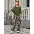 thumbnail image 5 of Arshiner Girls 2 Piece Casual Outfits Twist Front Long Sleeve Sweatshirt & Wide Leg Pants with Pockets Sweatsuit Set, 5 of 6