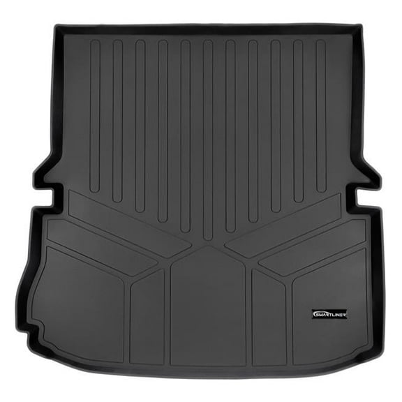 Smartliner SD0082 All Weather Custom Fit Trunk Floor Mat Behind 2nd Row Cargo Liner for 2011-2019 Ford Explorer, Black