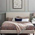 thumbnail image 3 of Pemberley Row Upholstered Beige Headboard Rectangular Adjustable Full/Queen 54" Unassembled, 3 of 6
