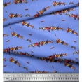 thumbnail image 2 of Soimoi Crepe Silk Fabric Colorful Bird Decor Fabric Printed Yard 42 Inch Wide, 2 of 3