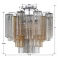 thumbnail image 6 of Crystorama Lighting - Addis - 4 Light Flush Mount In Geometric Style-13.75, 6 of 11