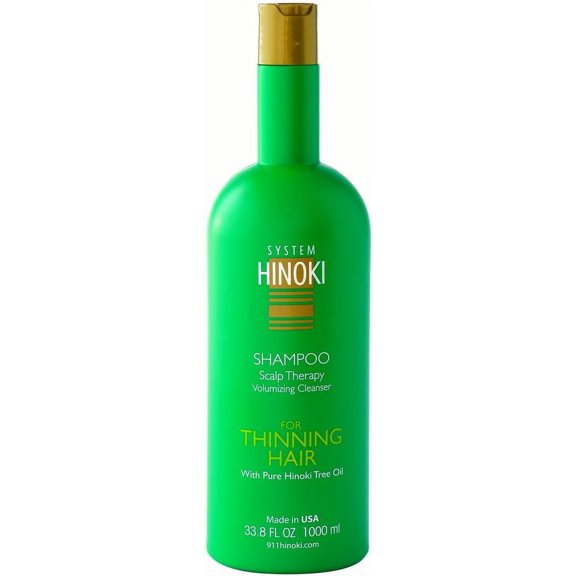 Hayashi System Hinoki Thinning Hair Scalp Therapy Shampoo, 33.8 Fl Oz