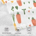 thumbnail image 5 of Yayeee 100% Cotton Hand Towels for Bathroom 16" x 28" Soft Absorbent Kitchen Towel, Green Cute Vegetables, 5 of 7