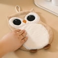 thumbnail image 4 of TIMIFIS Short Apron Owl Hand Towel Koalas Hand Towel Three-Layer Thickened Absorbent Coral Fleece Towel Kitchen Quick-Drying Rag Handkerchief Holiday Gift Kitchen Gadgets, 4 of 6