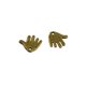 thumbnail image 2 of 50 piezas, etiqueta hecha a mano, dijes en forma de dedo, colgante, hallazgos de joyería DIY Bronce Zulema Colgante del encanto de la palma de la mano, 2 of 7