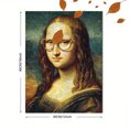 thumbnail image 3 of Qisvanset Gold Abstract Face Canvas Wall Art 15.75x11.81 Inches, 3 of 8