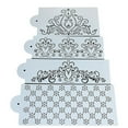 thumbnail image 2 of olkpmnmk Cake Stencils For Buttercream Cake Decorations Cake Wedding Cake Flower Spray Cake Flower Hollow Lace Cake 4 Piece Kitchen Gadgets, 2 of 9