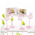 thumbnail image 6 of Pretyzoom 5Pcs Black Metal Flamingo Table Number Holders and Name Card Clips for Wedding, 6 of 8