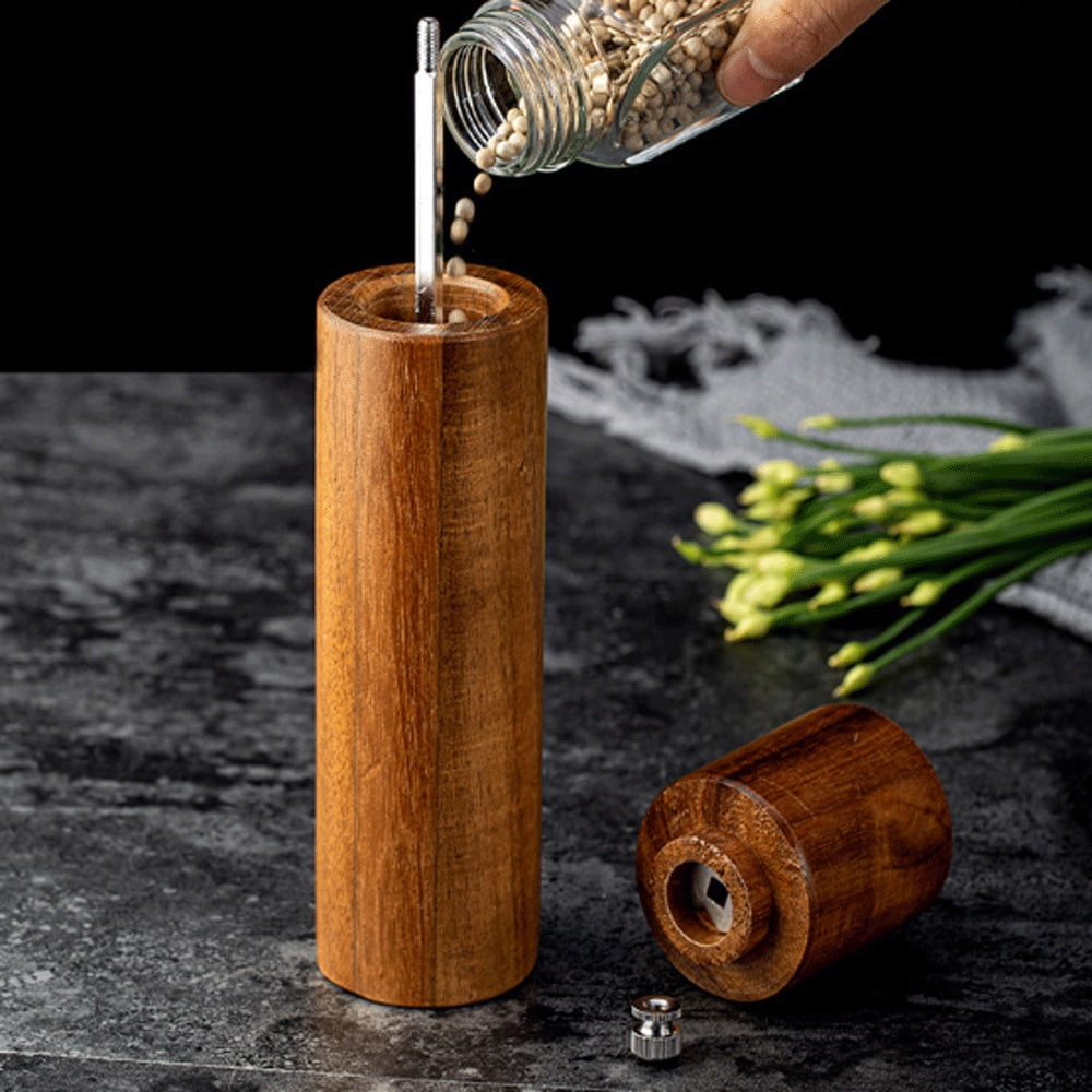 Wooden Salt and Pepper Grinder Manual Adjustable Coarseness Grinder Salt and Pepper Grinder Tableware Gifts