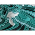 thumbnail image 4 of Ambesonne Butterfly Quilted Bedspread Set 3 Pcs, Ornamental Animal Pattern, Queen Size, Pale Blue Black Teal, 4 of 5