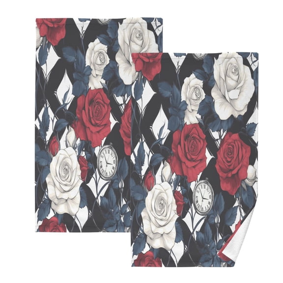 BZSMCE Face Towel Hand Towel Bath Towel Cotton Bath Towel Sets Hand Bath Towels Fashion Petals Of Time Pattern