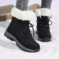 thumbnail image 2 of Women's Boots Thermal Footwear Insulated Mid Calf Warm Hiking Lined Boots for Outdoor Ladies, 2 of 8