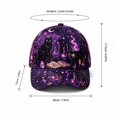 thumbnail image 4 of Halloween Print Baseball Cap Adjustable Snapback for Men Women Curved Brim Classic Casual Daily Hat, 4 of 6