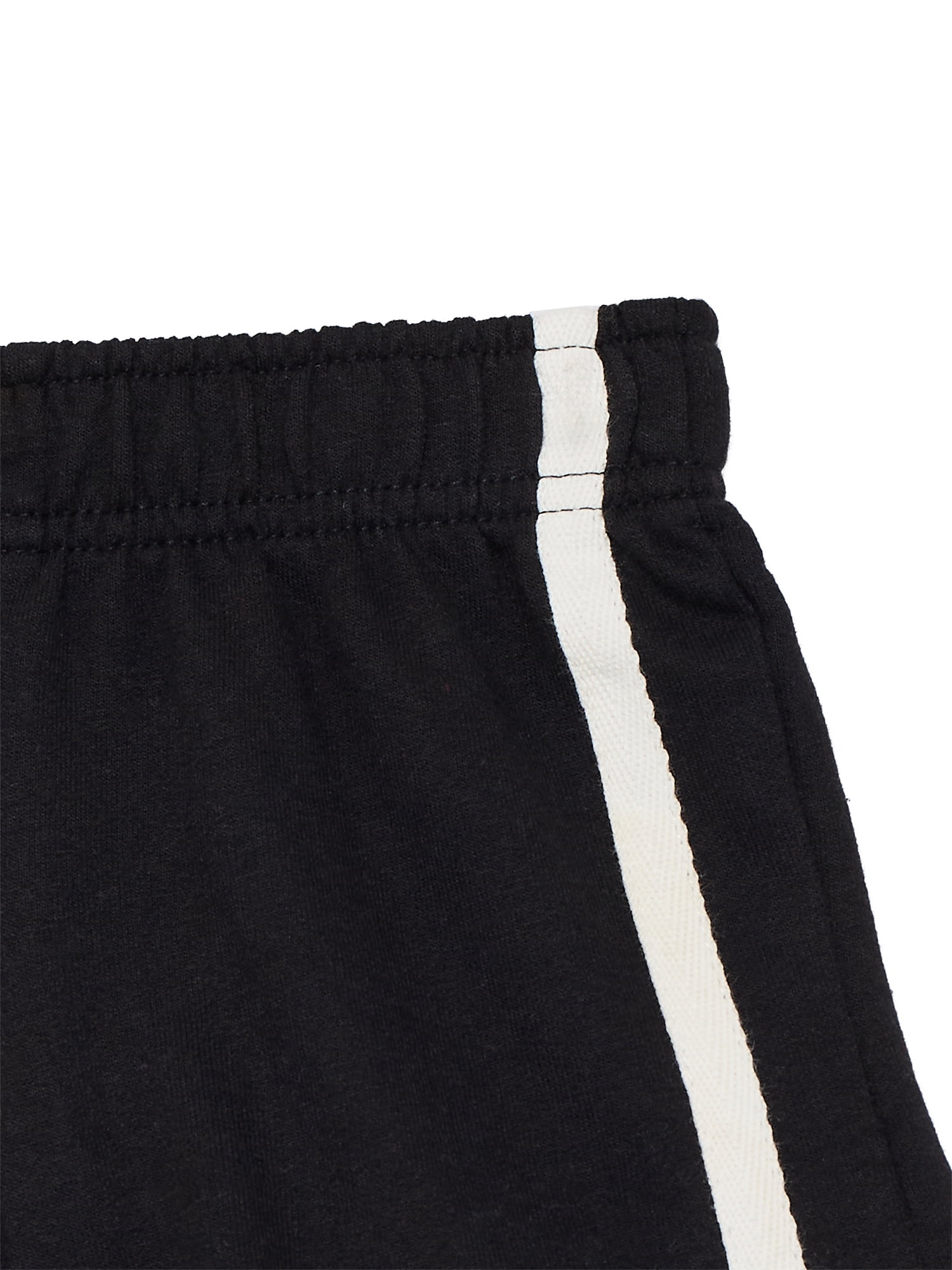 Wonder Nation Baby Boy French Terry Taped Shorts, Sizes 0-24 Months