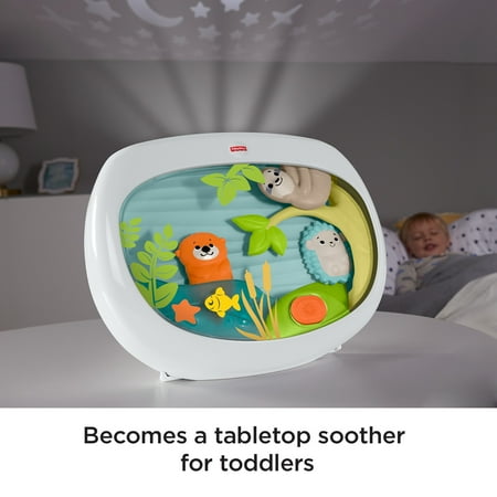 Fisher-Price Settle & Sleep Projection Soother Baby Sound Machine with Music, Multicolor