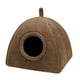 thumbnail image 3 of Cama para gatos, casa para perros, suministros para mascotas, cojín, linda y cálida cueva, cama para gatitos, conejos, cachorros, perros y gatos de in Marrón, 3 of 8