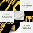 thumbnail image 3 of Black Gold Throw Blanket for Men Women Kids, Super Soft Plush Fuzzy Fleece Blanket for Bed Sofa Living Room 80"X60", 3 of 6