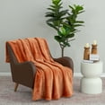 thumbnail image 4 of Better Homes & Gardens Solid Velvet Plush Soft Fleece Throw Blanket, Oversized, Copper Pipe, 4 of 9