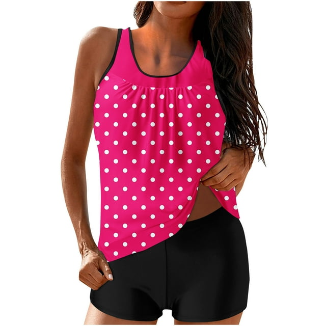 Birdeem Women Conservative Print Strappy Back Set Two Piece Swimsuits Swimdress