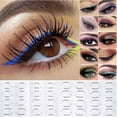 thumbnail image 2 of Kit de 24 plantillas de delineador de ojos, pegatinas de plantilla de maquillaje de ojos, tarjetas de plantilla de delineador de ojos no tejidas, herramientas para dar forma al delineador de, 2 of 4