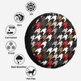 thumbnail image 6 of Kll Houndstooth Green Red Tire Cover,Universal Wheel Tire Cover For Trailer, Rv, Suv, Truck,Camper And Many Vehicle,(14 Inch), 6 of 7