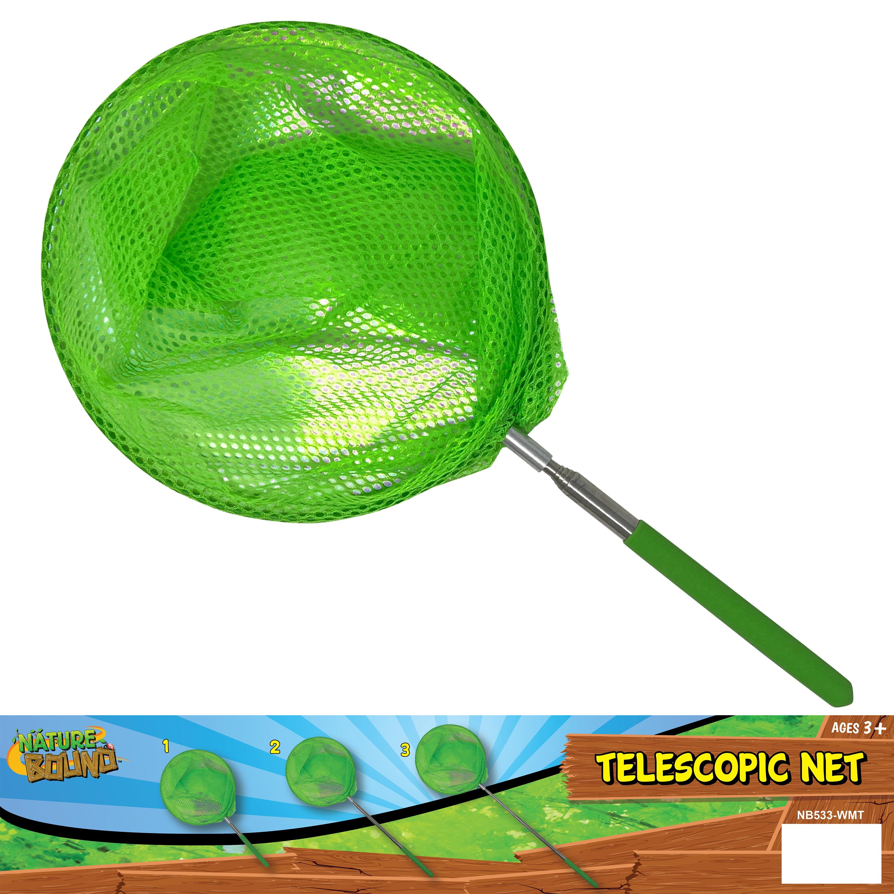 Retractable Butterfly Net Toy by Nature Bound, Bug Catcher for Kids