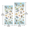 thumbnail image 5 of Summerween Skeleton Beach Towel, Cute Chilling Skeleton Print with Rubber Duck & Beach Ball, Quick Dry Lightweight Towel for Beach Pool, 29x58in, 5 of 7