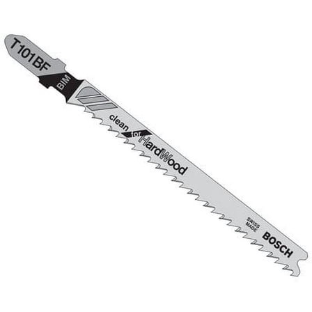 Bosch T101BF 5-Piece 4 In. 10 TPI Variable Pitch Clean for Hardwood T-Shank Jig