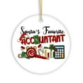 thumbnail image 2 of Santas Favorite Accountant Christmas Ornament, Tax Bookkeeper and CPA Gift, 2 of 5