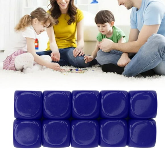 6 Sided Set, 30PCS 16MM Cubes Rounded Blank for Game Party Fun DIY Sticker Math Teaching
