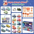 thumbnail image 6 of Advent Calendar 2025  Toys for Kids, 24 Days Countdown Calendar, Cartoon Pull Back Cars Set Stocking Stuffers for Kids Boys, Christmas for 1 2 3 4 5 6+ Year Old Boys Gifts, 6 of 7