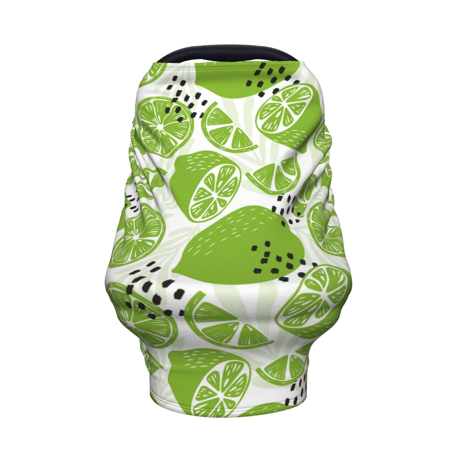 Fotbe Green Various Lemons Pattern Car Seat Covers for Babies, Nursing Breastfeeding Cover Carseat Canopy, Soft Stretchy Carrier Cover