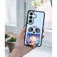 thumbnail image 5 of WIRESTER Shockproof Soft Rubber Cover Case for Samsung Galaxy S26 6.3" 2026, Blue Owl On Light Blue Background, 5 of 5