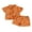 Orange, variant on BemeyourBBs Boys Halloween Outfits Pumpkin Print Button T-Shirt and Elastic Shorts