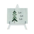 thumbnail image 4 of Parisloft Ho Ho Ho Wood Sign with A-Framed Easel, Farmhouse Christmas Tabletop Decor, White, 4 of 6