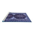 thumbnail image 2 of Ahgly Company Machine Washable Indoor Round Persian Blue Traditional Area Rugs, 5' Round, 2 of 4