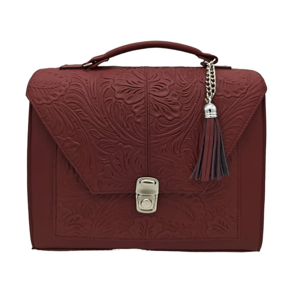 Bolso en Piel Vacuno Cincelada Fana Mercedes Chedrón FANA BOLSOS Bolsa de Mano en Piel