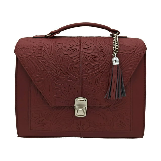 Bolso en Piel Vacuno Cincelada Fana Mercedes Chedrón FANA BOLSOS Bolsa de Mano en Piel
