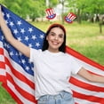 thumbnail image 4 of Chmadoxn July 4th Glitter Headbands - Patriotic Star Hair Accessories for Adults, Party Photo Booth Deformation-Resistant​​, 4 of 6