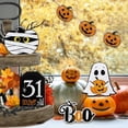 thumbnail image 2 of 7 Halloween Tiered Tray Decor Farmhouse Tray Decor Fun Sign (Orange), 2 of 6