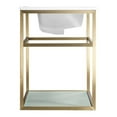 thumbnail image 7 of Pierre 30 Single, Open Shelf, Gold Metal Frame Bathroom Vanity, 7 of 7