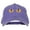 Purple, variant on Cat Eyes Embroidered Unstructured Cotton Cap - Purple OSFM