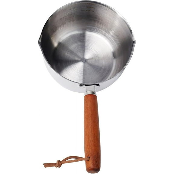 Tadka Pan, Mini Sauce Pot with Pour Spout - Stainless Steel Butter Melting Pot (500ml)