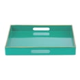 thumbnail image 2 of Bandeja Benzara BM145601 Mimosa Green de plástico, 33 x 33 x 4 cm, 2 of 6