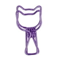 thumbnail image 1 of Paper Clips, Durable Reusable Hollow Design Attractive Decorative Stable Reliable Binder Clips Convenient Practical  for Home for Classroom for Office Purple,Blue,Silver,Gold, 1 of 7