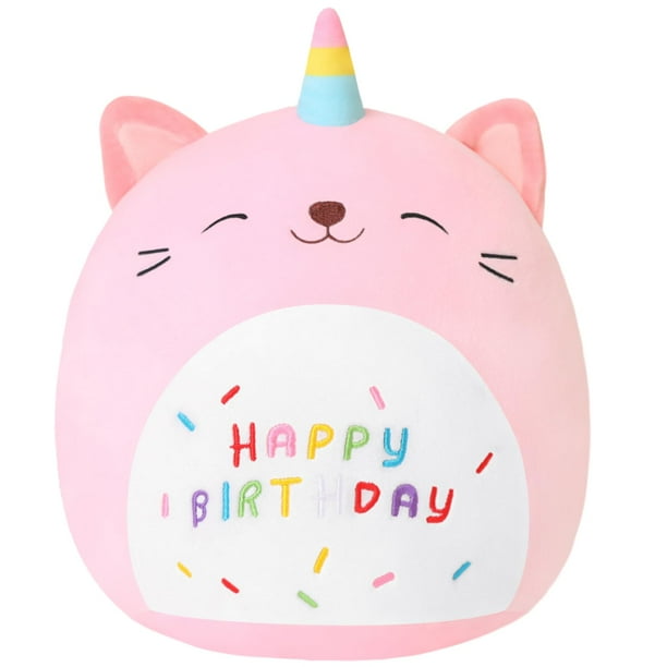 Juguete de peluche SQEQE con unicornio, gato, caticornio, cumpleaños, 20 cm, regalo para niños