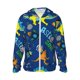 thumbnail image 1 of Fotbe Dinosaur In Space Chaqueta con Protección Solar UPF 50+ para Hombre y Mujer, Camisa con Capucha y Bolsillos-Large, 1 of 7