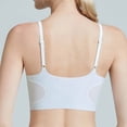 thumbnail image 6 of asjyhkr Womens Bras Wirefree Soft Lightweight Push up Bralette Cami Classic Thin Strap Breathable Stretchy Sleep Bra(Large,Light Blue), 6 of 7